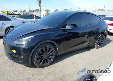 2022 Tesla Model Y Performance Dual Motor All-Wheel Drive из США, поврежденный, VIN 7SAYGDEF9NF522141